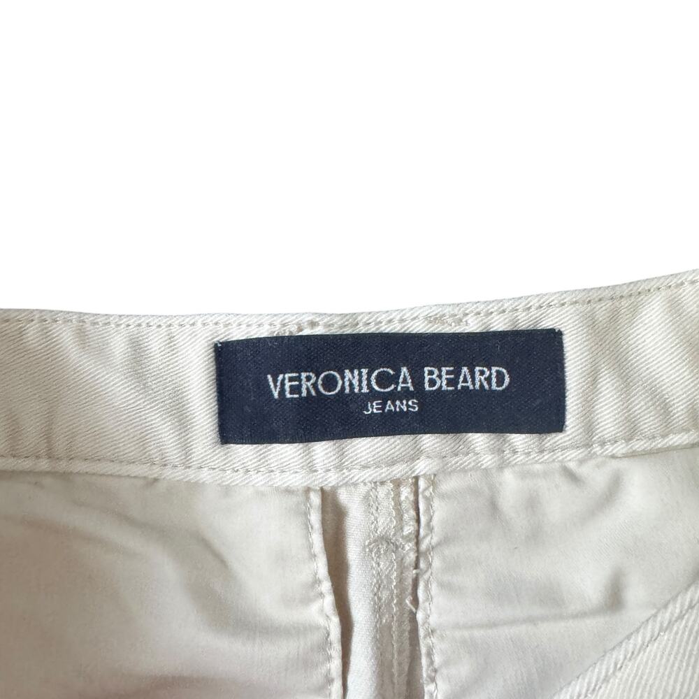 Veronica Beard Mia Wide Leg Trouser High Rise Jean Ecru - Picture 4 of 11
